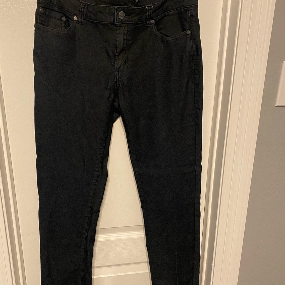 Prana Women's Straight Leg Black Jeans Size 12